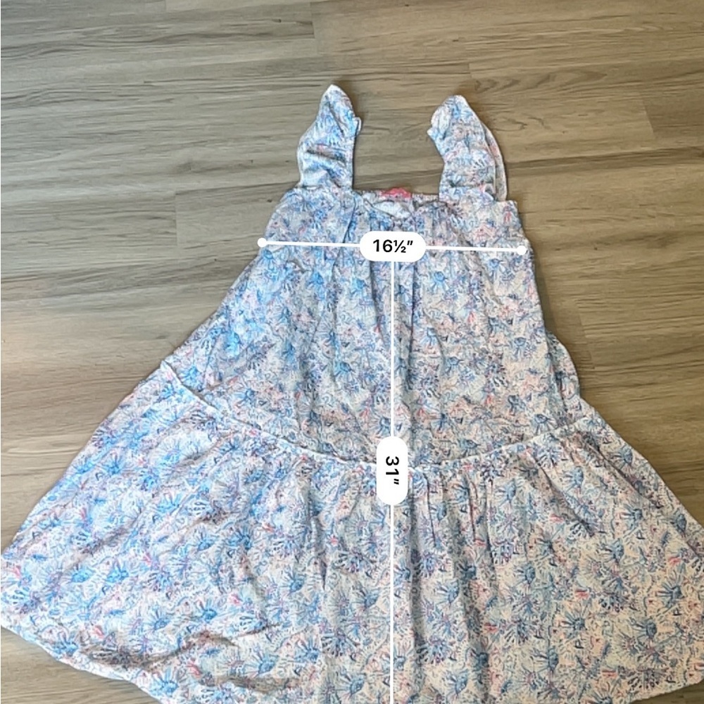 Simply Southern Floral Mdi Dress Ruffle Strap Confetti Sz. XL - Picture 7 of 8